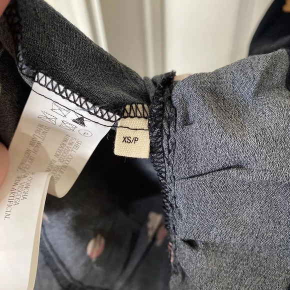 CAPULET Gemma Tulip Mini Dress Black Floral Ruffle Sleeveless Smocked XS Revolve - Picture 6 of 8